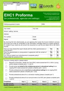 EHC1 Form - Leeds City Council