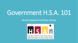 Government HSA 101 - bcpsgovernmenthsa