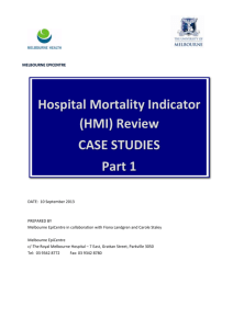 Hospital Mortality Indicator - Australian Commission on Safety and