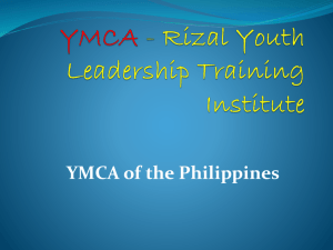 YMCA - Rizal Youth Leadership Training Institute through the Years