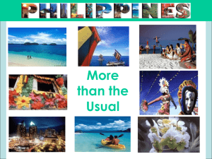 Philippines - The Tourism School