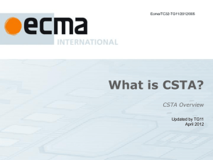 CSTAoverview - Ecma International