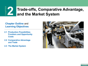 Production Possibilities Frontiers and Opportunity Costs
