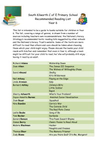 Year 5/6 Reading List - South Kilworth Primary School