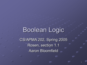Boolean logic (§ 1.1)