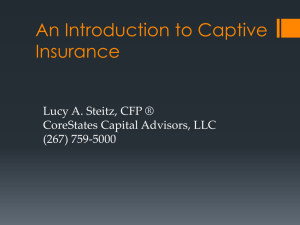 Captive Insurance Presentation