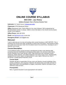Summer Online Syllabus, MUS Z393, Vernon