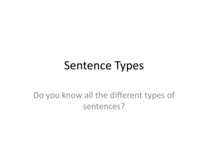 Sentence Types - MightyHSEnglish