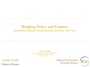 Bridging Policy and Finance - Atlas of Public Policy and Management
