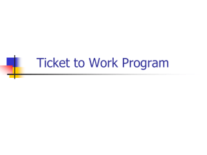Ticket to Work PowerPoint - Florida Division of Vocational