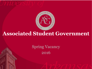 2016 Election Powerpoint - Associated Student Government