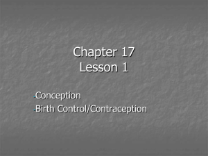 Conception/Birth Control