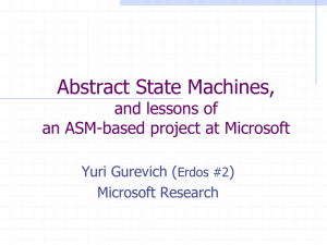 Abstract State Machines: From Foundations to Tools