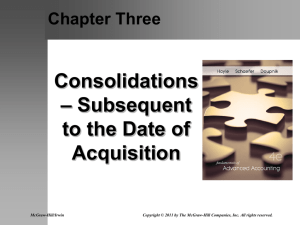 Subsequent Consolidation – Equity Method
