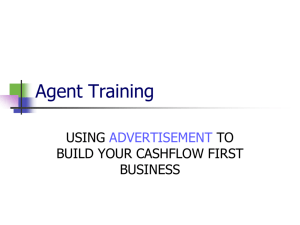 Agent Training - Cashflow First Inc