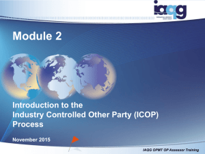 Module 2: Introduction to the ICOP Process