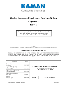 CQR-002 Rev. T QA Codes for POs