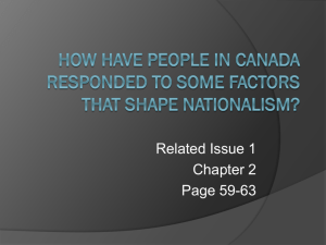 How Have People in Canada Responded to Some Factors That