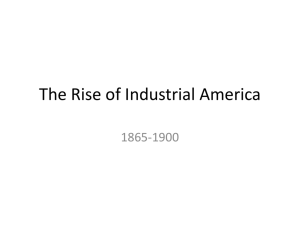 The Rise of Industrial America
