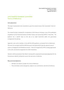 Joint Audit & Standards Committee 25th February 2014 Agenda Item
