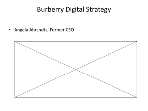 Burberry Digital Media Plan