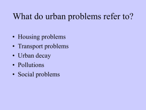 Causes of urban problems in cities of developing countries