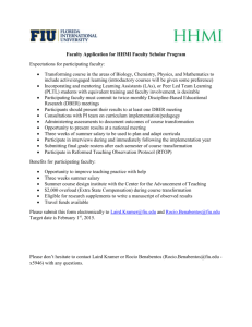 Faculty Application for HHMI Faculty Scholar Program Expectations