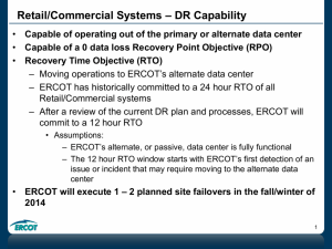 007-ERCOT Disaster Recovery Capability 070714