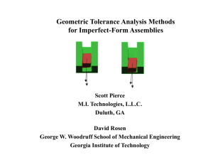 Geometric Tolerance Analysis Methods for Imperfect-Form