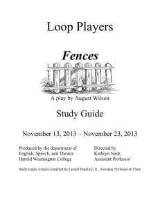 Fences Study Guide HJWC