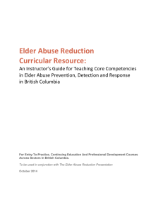 Elder Abuse Reduction_Instructor's Guide _July 2015