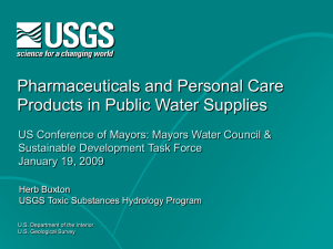 Pharmaceuticals and Personal Care Products in Public Water