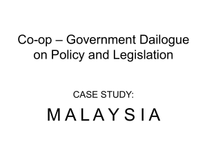 Co-op – Government Dailogue on Policy and Legislation