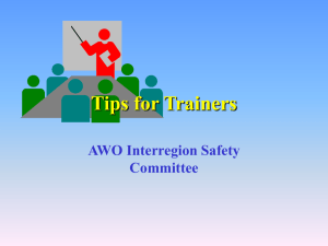 Tips for Trainers - The American Waterways Operators