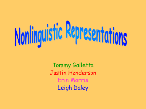 Nonlinguistic Representations Powerpoint