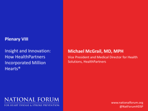 Michael McGrail MD, MPH - National Forum for Heart Disease and