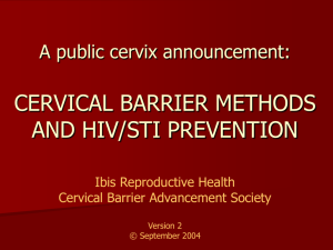 Taking another look at CERVICAL BARRIER METHODS