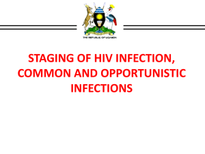 Module III Staging and Opportunistic Infections.