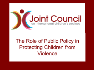 The Role of Public Policy in Protecting Children from Violence