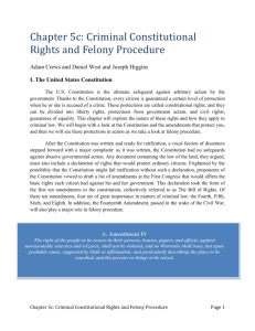 Ch 5c. Criminal Constitutional Rights and Felony Procedures