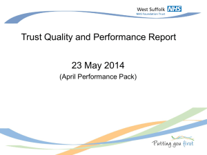 Item 8a Trust Quality and Performance Report 23 May 2014