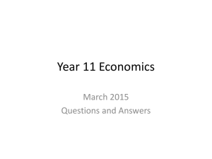 Year 11 Economics