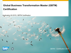 (GBTM) Certification - Business Transformation Academy