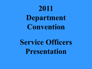 2011 Dept Convention SO - VFW Department of Illinois Service