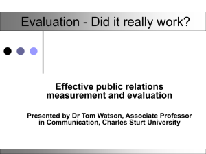 Effective Evaluation - Bournemouth University Research Online