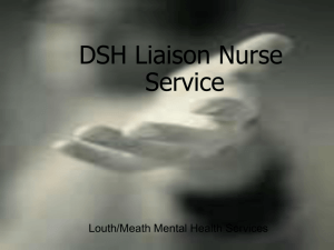 A deliberate self harm -nurse-led client support - HPH