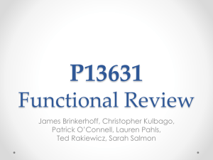 P13631 Functional Review