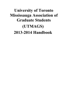 UTMAGS Grad Student Handbook