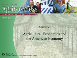 Ag Economics & the American Economy