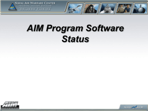 AIM Software Status